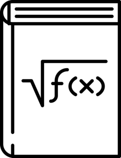Calculus Book Line Art Svg Vector, Free Vectors File